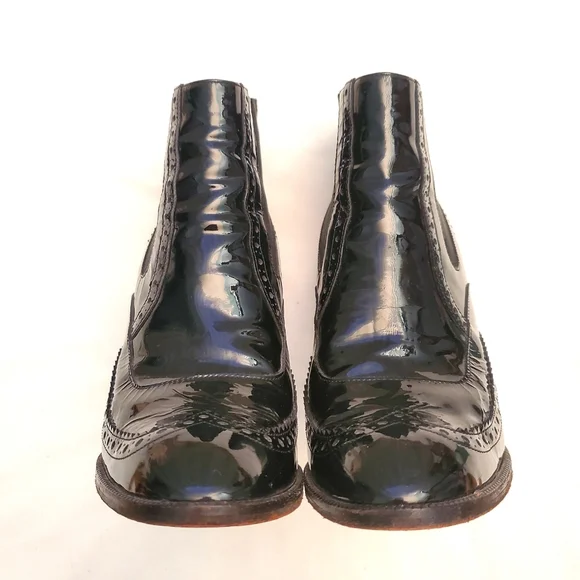 Cole Haan Black Patten Italian Booties - Picture 8 of 9